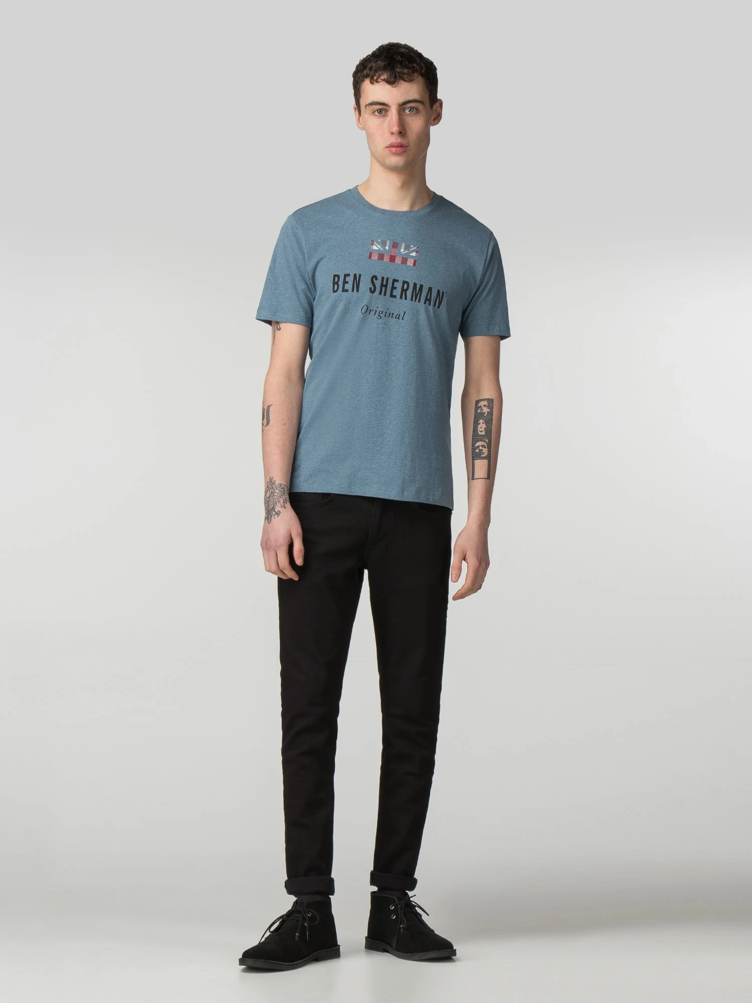 Zuma Ben Sherman Original Tee - Indigo Blue Marl 3 Zuma Ben Sherman Original Tee - Indigo Blue Marl