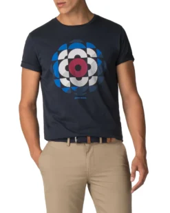 Zuma Shadow Target Graphic Tee - Midnight Navy Loungewear