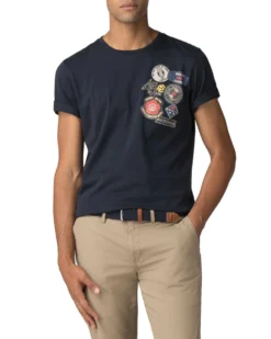 Zuma Soul Badges Graphic Tee - Midnight Navy