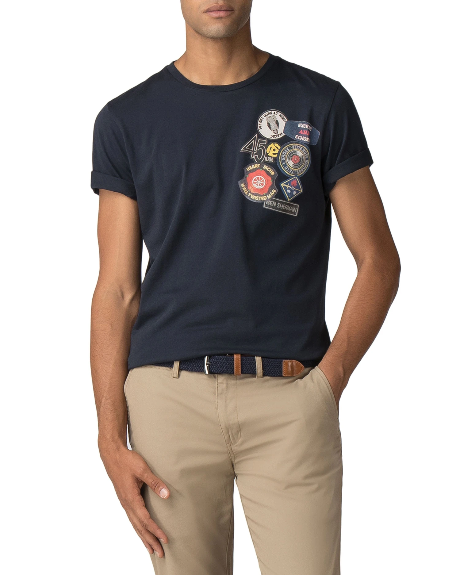 Zuma Soul Badges Graphic Tee - Midnight Navy 3 Zuma Soul Badges Graphic Tee - Midnight Navy