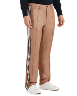 Baird Joggers & Track Pants Side Stripe Track Pant - Beige