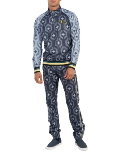 Baird Ben Sherman X House Of Holland Geo Wallpaper Print Tracksuit Jacket Loungewear