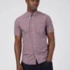 Baird Signature Short Sleeve Gingham Shirt - Claret
