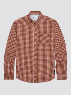 Baird Long-Sleeve Shirts Long Sleeve Signature House Check Shirt - Claret