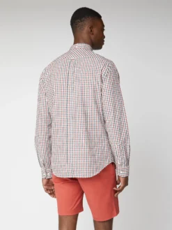 Baird Long-Sleeve House Check Shirt - Red