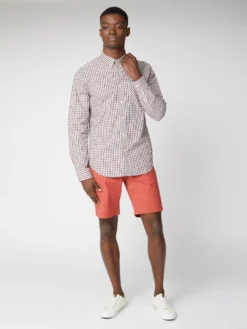 Baird Long-Sleeve House Check Shirt - Red