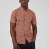 Baird Short-Sleeve Shirts Short Sleeve Signature House Check Shirt - Claret