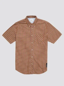 Baird Short-Sleeve Shirts Short Sleeve Signature House Check Shirt - Claret