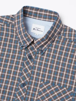 Baird Short-Sleeve Shirts Short Sleeve Signature House Check Shirt - Wedgewood Blue