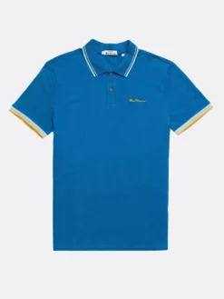 Baird Organic Cotton Signature Polo - Bright Blue Signature Polos