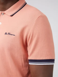 Baird Organic Cotton Signature Polo - Dark Pink