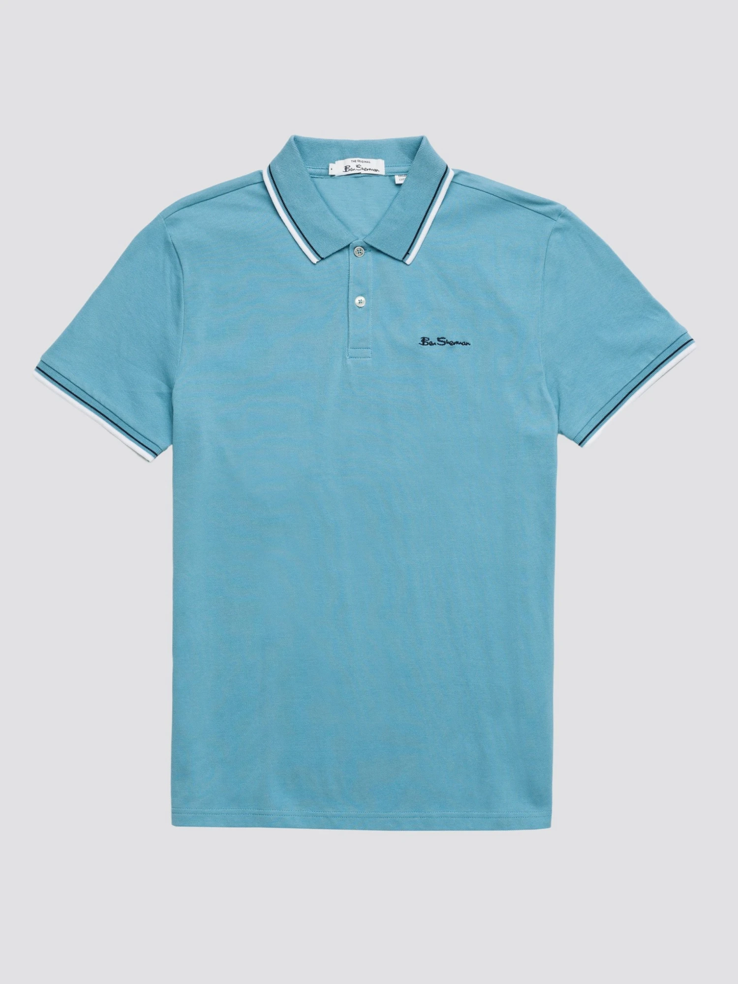 Baird Signature Polos Organic Cotton Signature Polo - Kingfisher 7 Baird Signature Polos Organic Cotton Signature Polo - Kingfisher