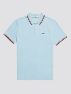 Baird Signature Polos Organic Cotton Signature Polo - Sky Blue