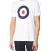 Oved Loungewear Bullseye Target Logo T-Shirt - Bright White