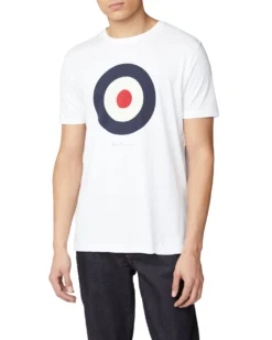 Oved Loungewear Bullseye Target Logo T-Shirt - Bright White
