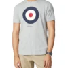 Oved Loungewear Bullseye Target Logo T-Shirt - Heather Grey