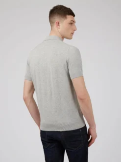 Baird Short-Sleeve Signature Knit Polo - Steel Iconic Mod Knit Polos 11 Baird Short-Sleeve Signature Knit Polo - Steel Iconic Mod Knit Polos