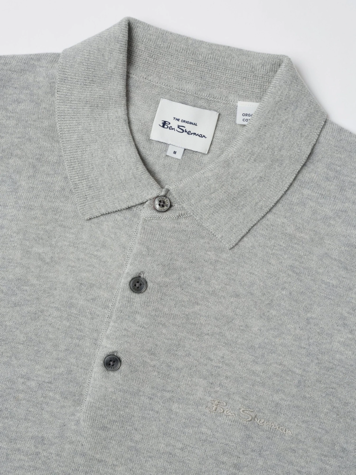 Baird Short-Sleeve Signature Knit Polo - Steel Iconic Mod Knit Polos 7 Baird Short-Sleeve Signature Knit Polo - Steel Iconic Mod Knit Polos