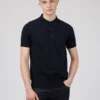 Baird Short-Sleeve Signature Knit Polo - Dark Navy