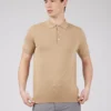 Baird Short-Sleeve Signature Knit Polo - Sand