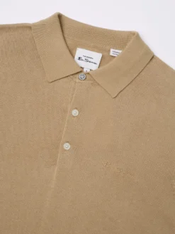 Baird Short-Sleeve Signature Knit Polo - Sand