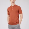 Baird Short-Sleeve Signature Knit Polo - Light Brick