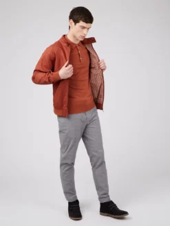 Baird Short-Sleeve Signature Knit Polo - Light Brick