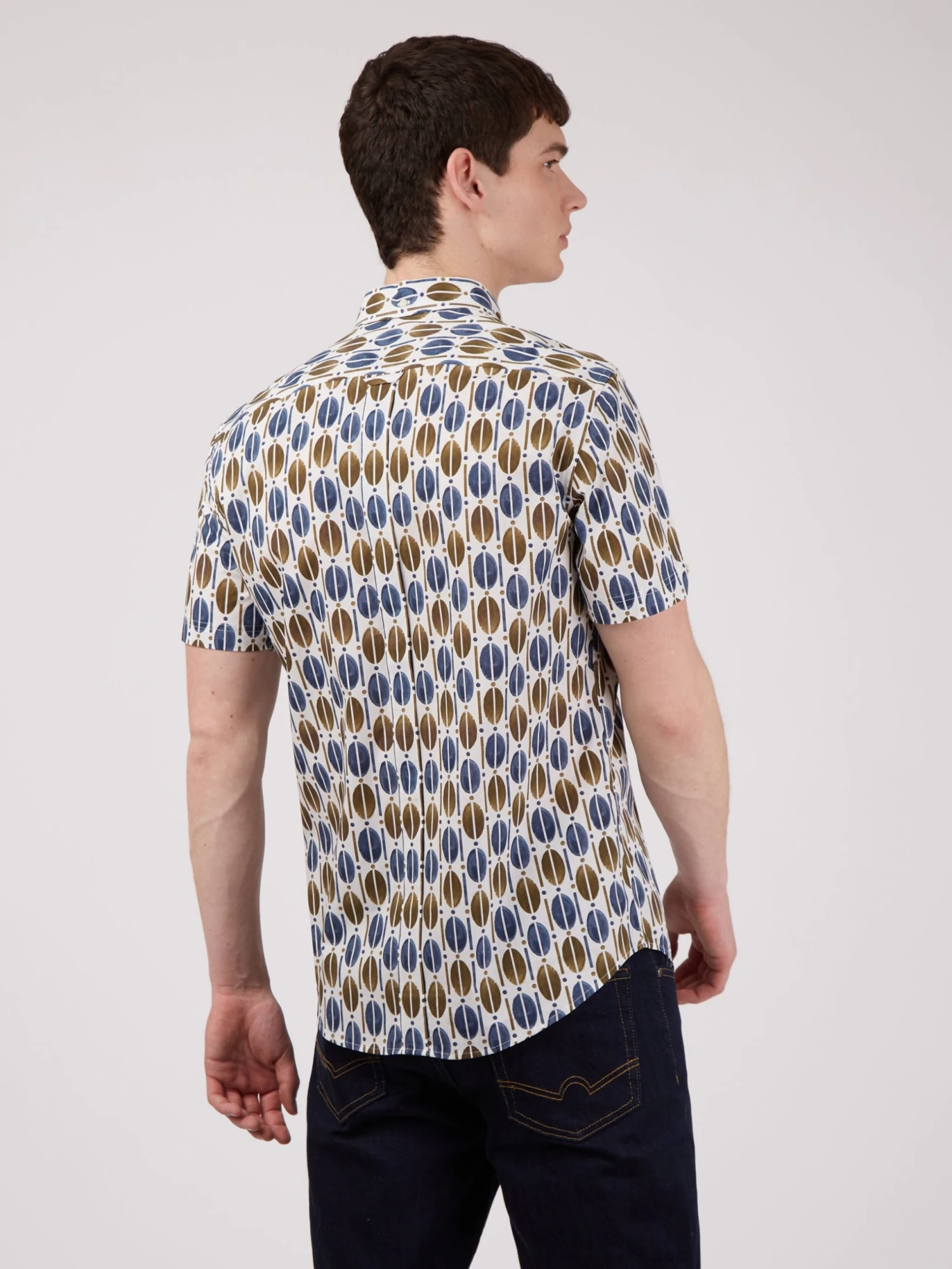 Baird Distressed Retro Print Short-Sleeve Shirt 5 Baird Distressed Retro Print Short-Sleeve Shirt