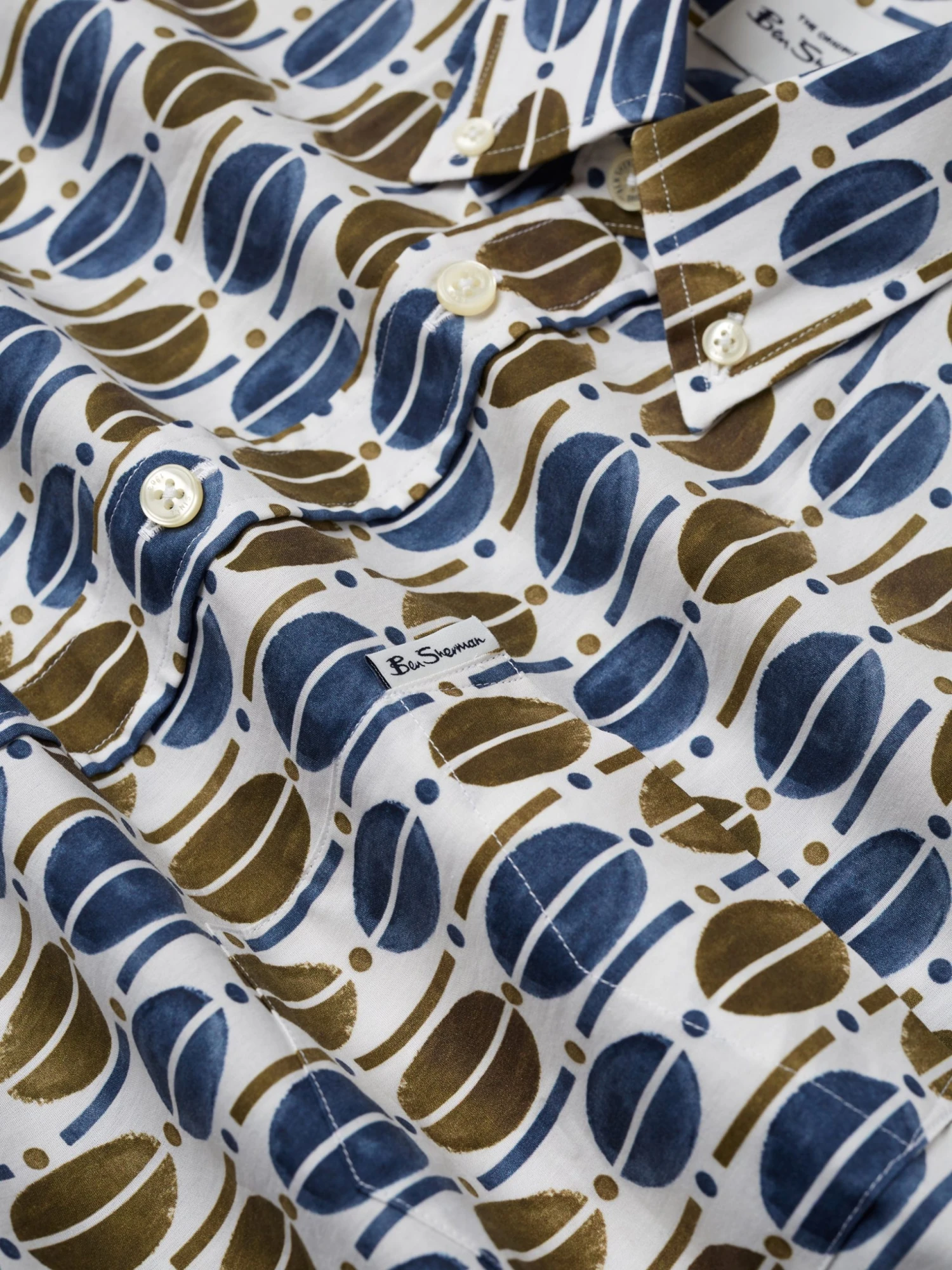 Baird Distressed Retro Print Short-Sleeve Shirt 8 Baird Distressed Retro Print Short-Sleeve Shirt