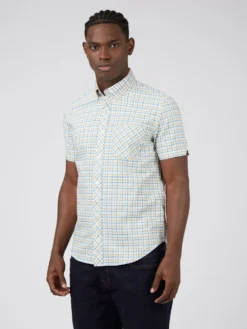 Baird Short-Sleeve Shirts Oxford Overcheck Short-Sleeve Shirt
