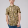Baird Gingham Overcheck Short-Sleeve Shirt - Butterscotch Short-Sleeve Shirts
