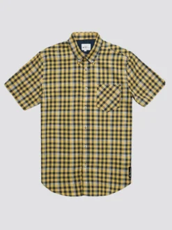 Baird Gingham Overcheck Short-Sleeve Shirt - Butterscotch Short-Sleeve Shirts