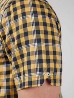 Baird Gingham Overcheck Short-Sleeve Shirt - Butterscotch Short-Sleeve Shirts