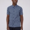 Baird The Vertical Stripe B By Ben Sherman Oxford Candy Stripe Short Sleeve Shirt