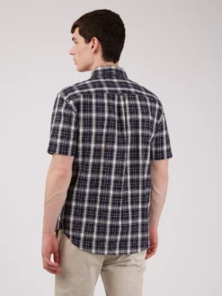 Baird Short-Sleeve Shirts Textured Check Short-Sleeve Shirt