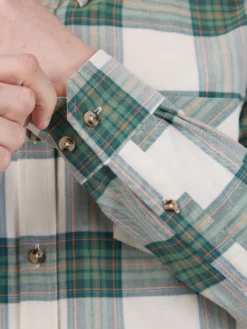 Baird Oxford Tartan Check Long-Sleeve Shirt - Hunter Green