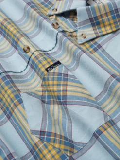 Baird Oxford Tartan Check Long-Sleeve Shirt - Sky Blue Spring | Summer 2022
