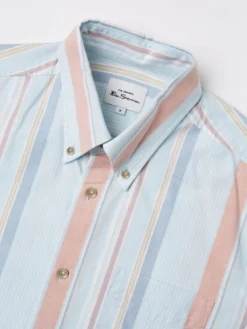 Baird Long-Sleeve Shirts The Oxford Ivy Stripe Long-Sleeve Shirt - Sky Blue