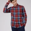 Baird Long-Sleeve Shirts Madras Check Linen Blend Long-Sleeve Shirt