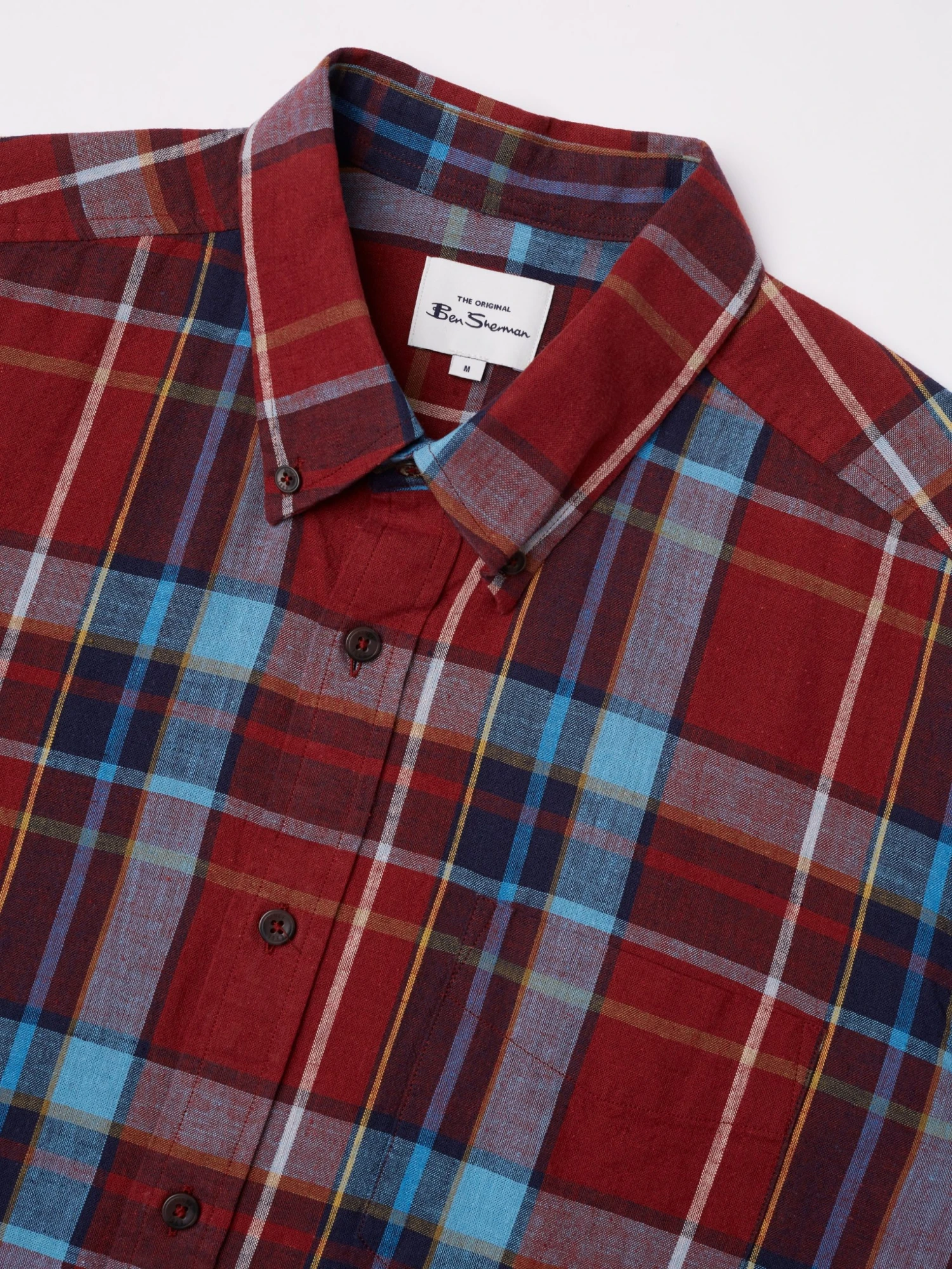 Baird Long-Sleeve Shirts Madras Check Linen Blend Long-Sleeve Shirt 6 Baird Long-Sleeve Shirts Madras Check Linen Blend Long-Sleeve Shirt
