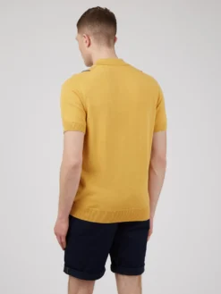 Baird Iconic Mod Knit Polos Minimal Mod Striped Polo - Butterscotch 11 Baird Iconic Mod Knit Polos Minimal Mod Striped Polo - Butterscotch