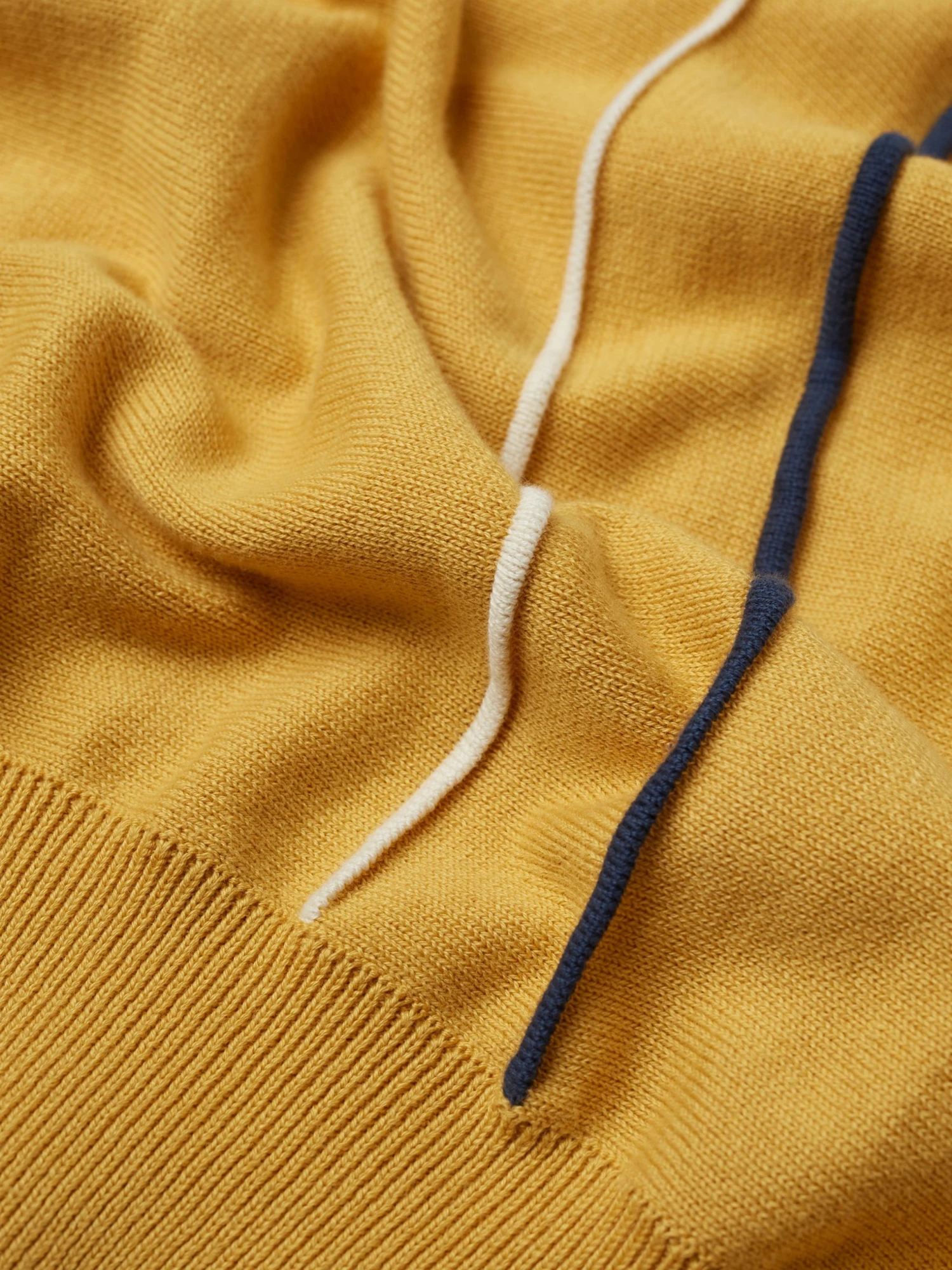 Baird Iconic Mod Knit Polos Minimal Mod Striped Polo - Butterscotch 9 Baird Iconic Mod Knit Polos Minimal Mod Striped Polo - Butterscotch