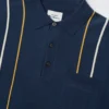 Baird Iconic Mod Knit Polos Minimal Mod Striped Polo - Blue Denim 2 Baird Iconic Mod Knit Polos Minimal Mod Striped Polo - Blue Denim