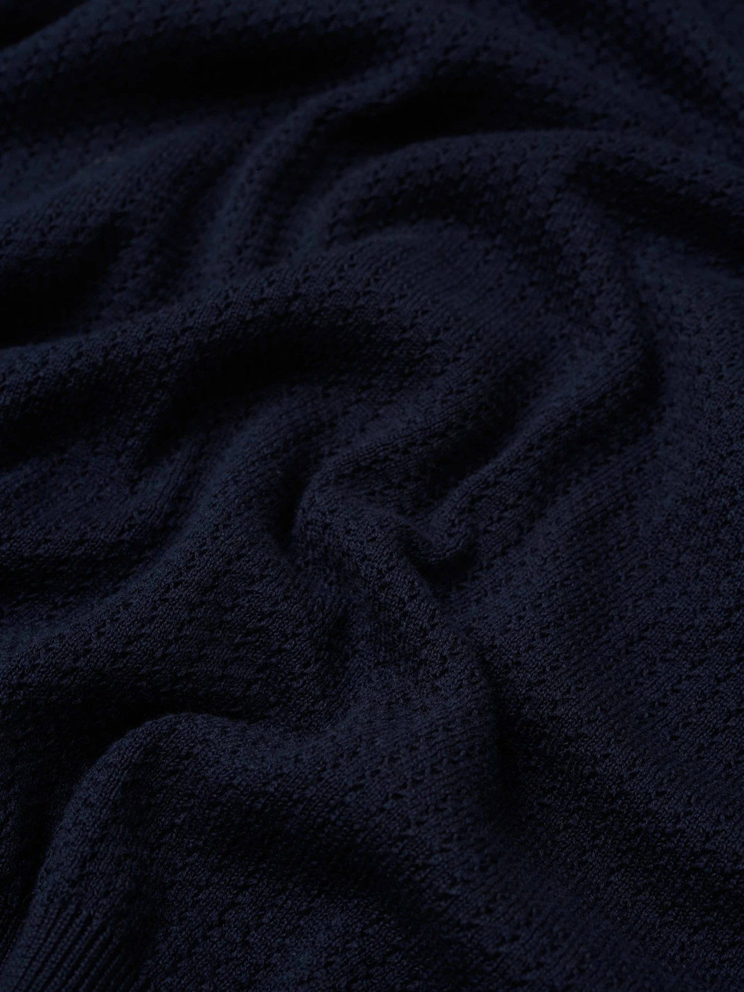 Baird Textured Lightweight Knit Polo - Dark Navy 9 Baird Textured Lightweight Knit Polo - Dark Navy