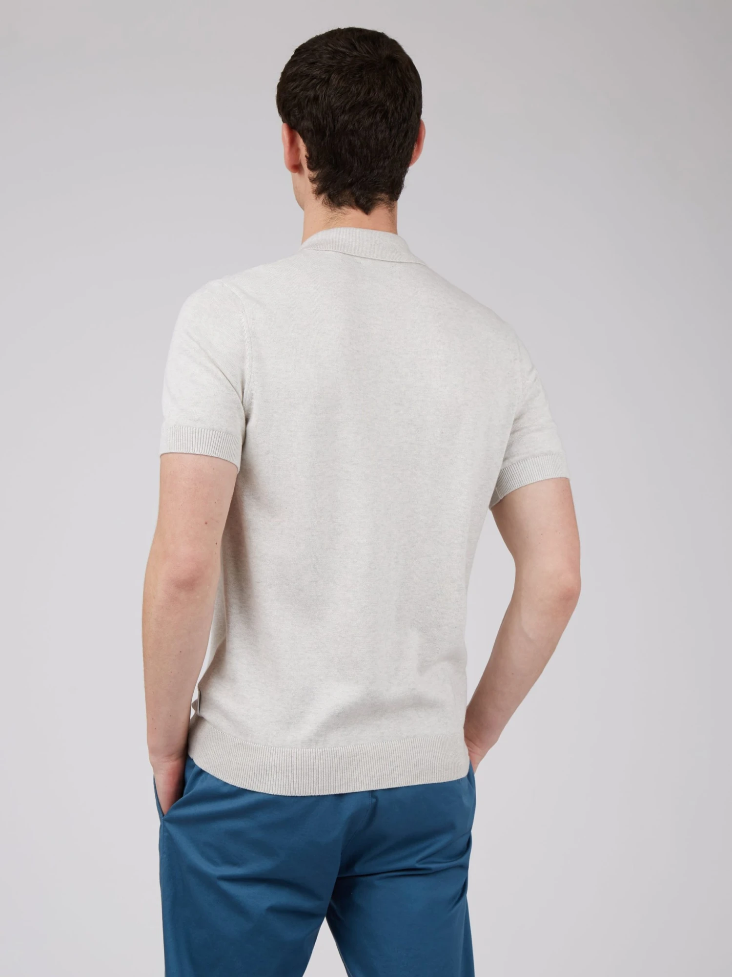 Baird Button-Through Mod Knit Polo - Ivory Iconic Mod Knit Polos 4 Baird Button-Through Mod Knit Polo - Ivory Iconic Mod Knit Polos