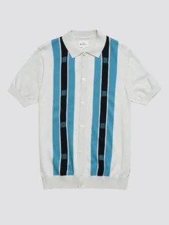 Baird Button-Through Mod Knit Polo - Ivory Iconic Mod Knit Polos 13 Baird Button-Through Mod Knit Polo - Ivory Iconic Mod Knit Polos