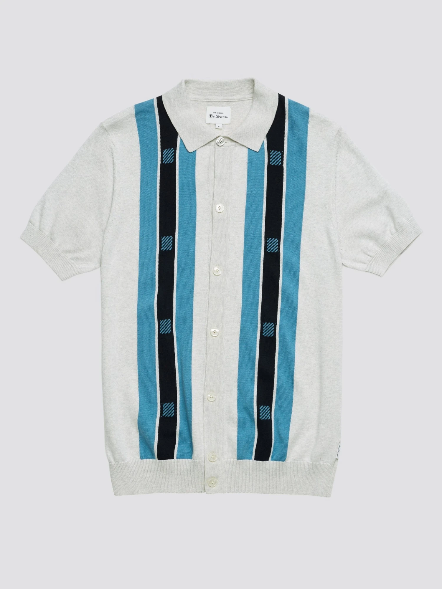 Baird Button-Through Mod Knit Polo - Ivory Iconic Mod Knit Polos 7 Baird Button-Through Mod Knit Polo - Ivory Iconic Mod Knit Polos
