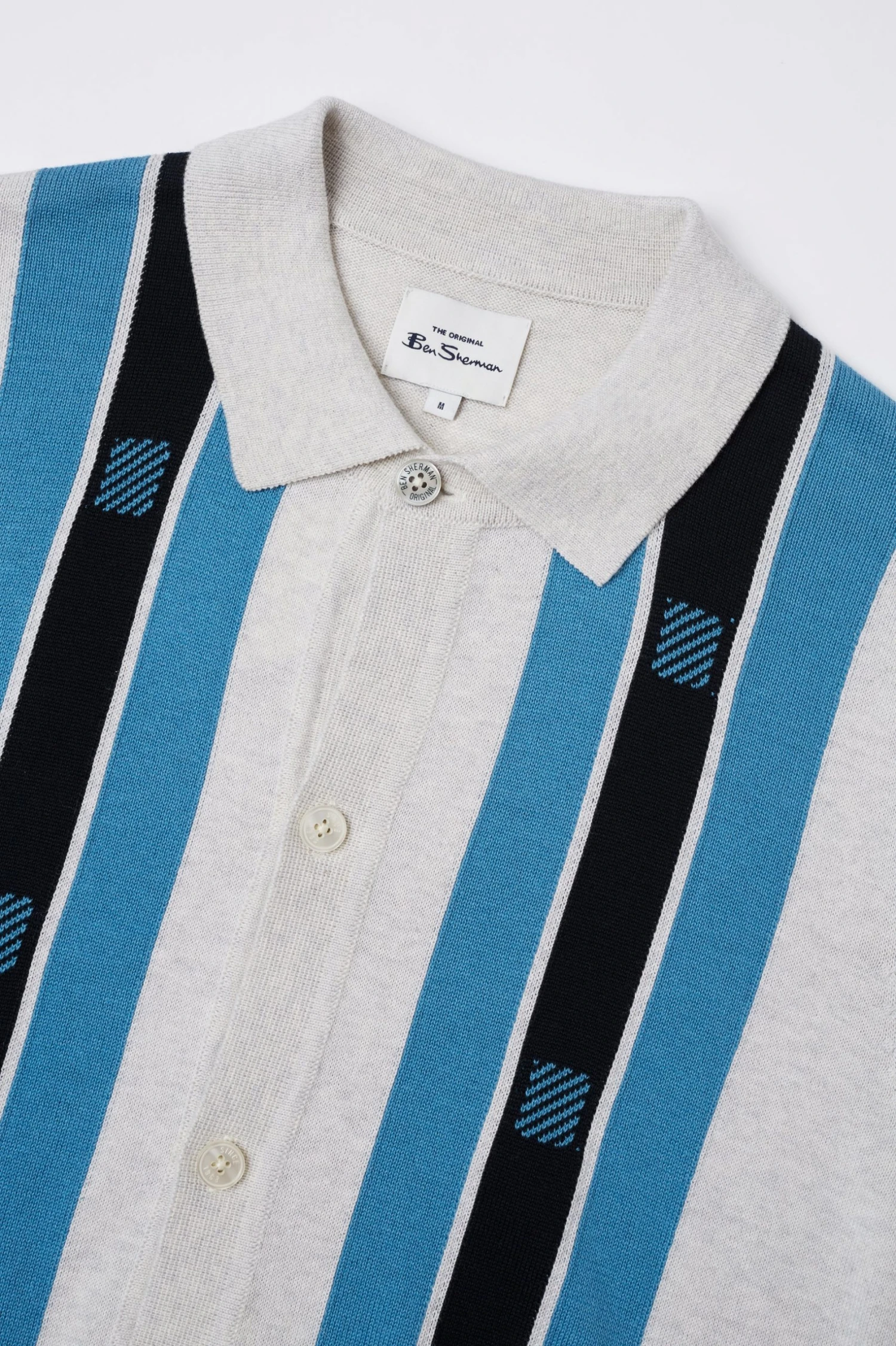 Baird Button-Through Mod Knit Polo - Ivory Iconic Mod Knit Polos 8 Baird Button-Through Mod Knit Polo - Ivory Iconic Mod Knit Polos