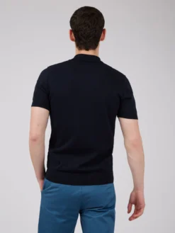 Baird Button-Through Mod Knit Polo - Dark Navy Iconic Mod Knit Polos 11 Baird Button-Through Mod Knit Polo - Dark Navy Iconic Mod Knit Polos