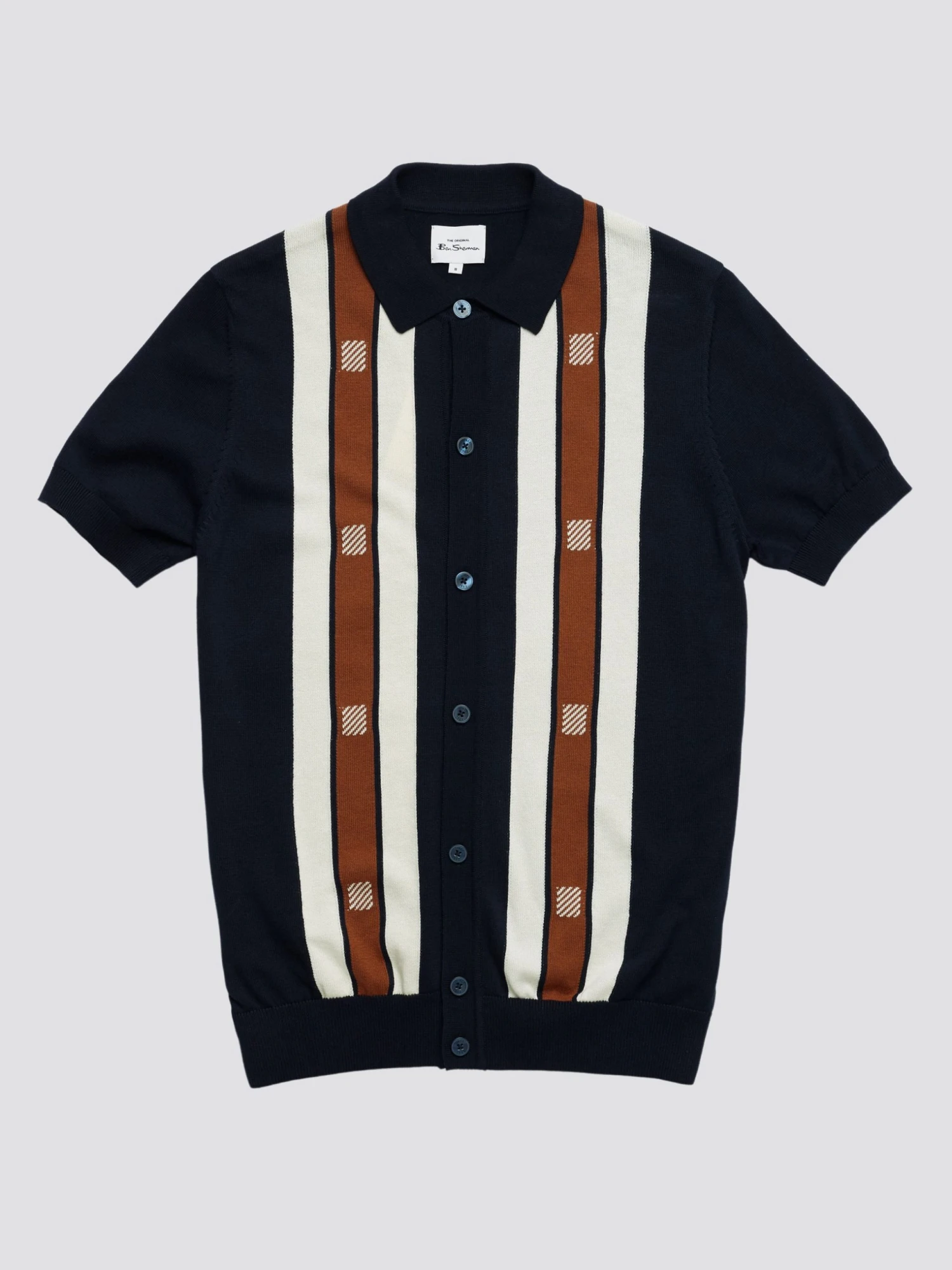 Baird Button-Through Mod Knit Polo - Dark Navy Iconic Mod Knit Polos 6 Baird Button-Through Mod Knit Polo - Dark Navy Iconic Mod Knit Polos